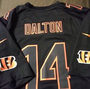 Andy Dalton on the field stitched jersey